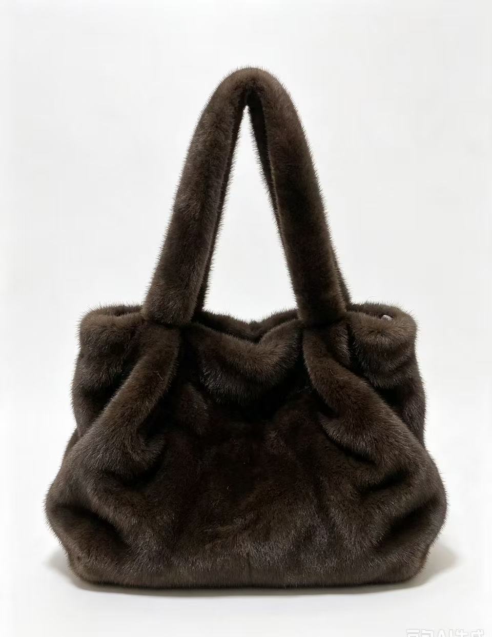 Faux Mink Fur Large Tote Bag, Soft Plush Shoulder Purse, Winter Fluffy Handbag for Women, Luxury Furry Shopper Bag